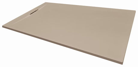 Obdélníková sprchová vanička SAT Fusion 160x90 cm z litého mramoru v barvě moka