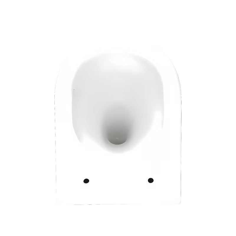 Bílé závěsné WC SAT Fusion s vírovým splachováním a sedátkem SoftClose se skrytým uchycením.