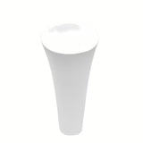 Volně stojící keramické umyvadlo SAT Fusion v bílé barvě s průměrem 42,5 cm a výškou 95 cm.