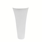Volně stojící keramické umyvadlo SAT Fusion v bílé barvě s průměrem 42,5 cm a výškou 95 cm.