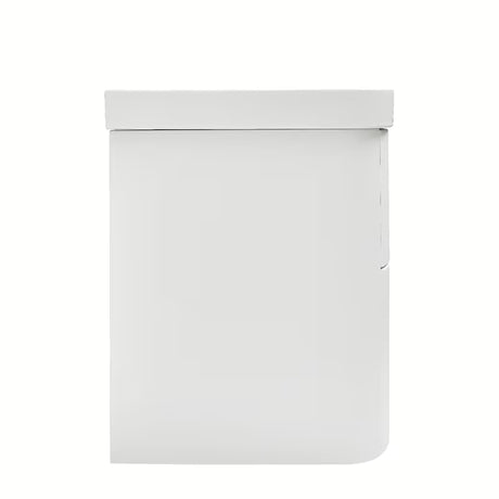 Závěsná koupelnová skříňka s umyvadlem SAT Fusion v bílé matné barvě se dvěma zásuvkami.