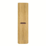 Vysoká závěsná koupelnová skříňka SAT Fusion 40x149x33 cm v dekoru dub medový s matným povrchem