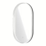 Oválné LED zrcadlo SAT Fusion 54x94 cm s prosvíceným transparentním rámem a senzorovým ovládáním