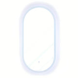 Oválné LED zrcadlo SAT Fusion 54x94 cm s prosvíceným transparentním rámem a senzorovým ovládáním