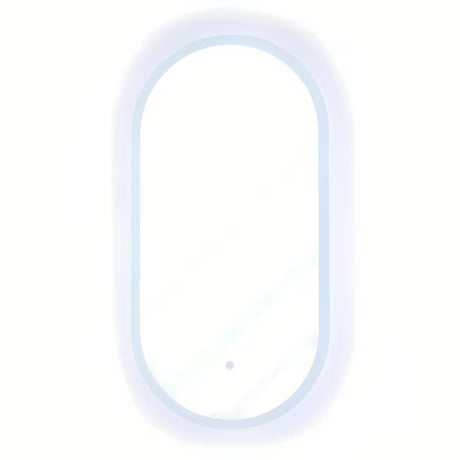 Oválné LED zrcadlo SAT Fusion 54x94 cm s prosvíceným transparentním rámem a senzorovým ovládáním