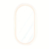 Oválné LED zrcadlo SAT Fusion 54x94 cm s prosvíceným transparentním rámem a senzorovým ovládáním