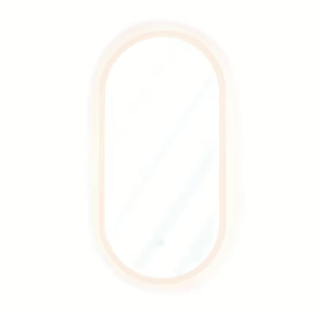 Oválné LED zrcadlo SAT Fusion 54x94 cm s prosvíceným transparentním rámem a senzorovým ovládáním