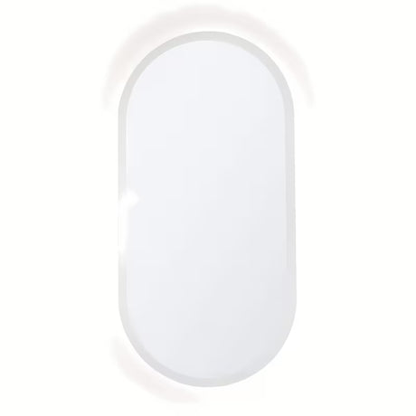 Oválné LED zrcadlo SAT Fusion 54x94 cm s prosvíceným transparentním rámem a senzorovým ovládáním