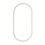 Oválné LED zrcadlo SAT Fusion 54x94 cm s prosvíceným transparentním rámem a senzorovým ovládáním