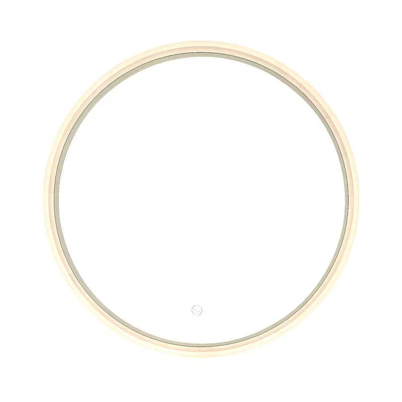 Kulaté Led zrcadlo SAT Fusion 60 cm s prosvíceným transparentním rámem a senzorovým ovládáním