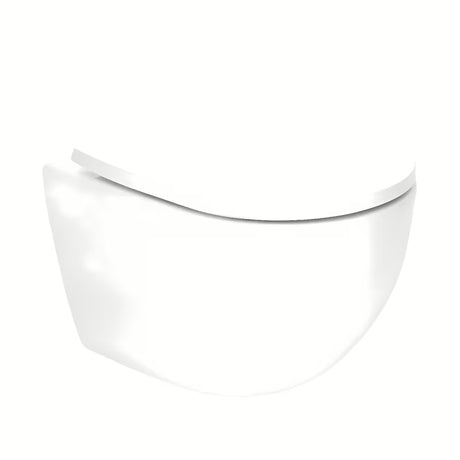 Závěsný WC set SAT Fusion s vírovým splachováním, modulem, nádržkou, bílým tlačítkem a sedátkem