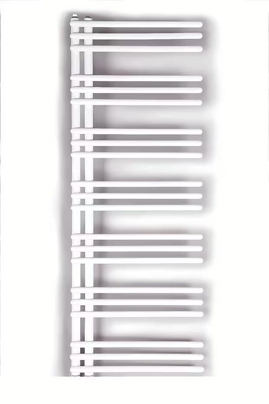 Bílý kombinovaný radiátor SAT Hto 50x134 cm se středovým připojením