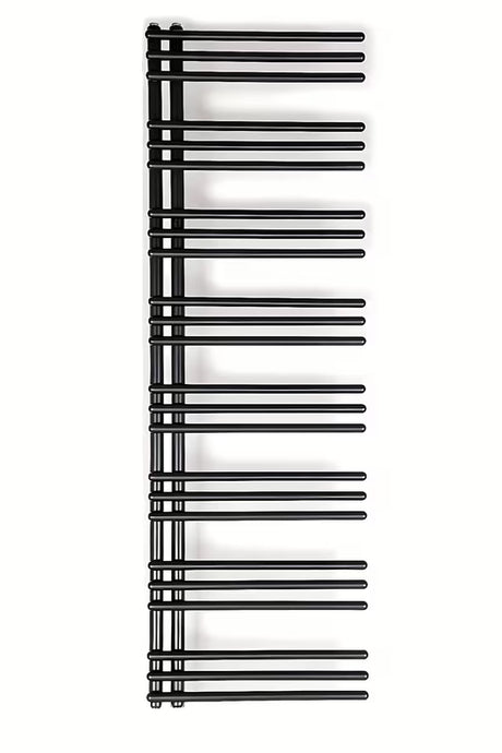 Kombinovaný radiátor SAT Hto 154x50 cm v černé matné barvě se středovým připojením