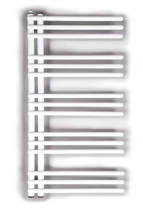 Bílý kombinovaný radiátor SAT Hto 50x94 cm se středovým připojením