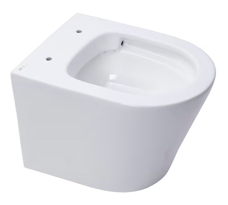 Bílé závěsné WC SAT Infinitio se skrytým uchycením a sedátkem se SoftClose.