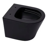 Závěsné WC SAT Infinitio v černo-matném provedení se sedátkem SoftClose a skrytým uchycením