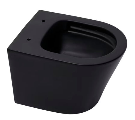 Závěsné WC SAT Infinitio v černo-matném provedení se sedátkem SoftClose a skrytým uchycením