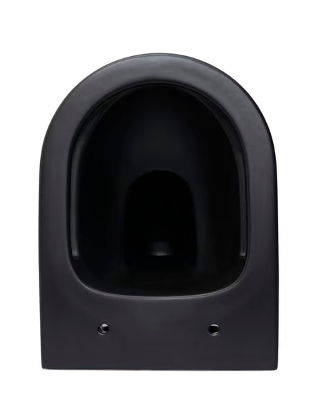 Závěsné WC SAT Infinitio v černo-matném provedení se sedátkem SoftClose a skrytým uchycením