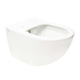 Bílé závěsné WC SAT Infinitio s bezokrajovým splachováním Rim-Ex a sedátkem se SoftClose.