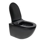 Závěsné WC SAT Infinitio v černém matu s bezokrajovým splachováním Rim-Ex a sedátkem SoftClose