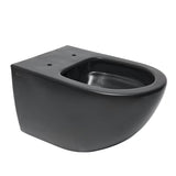 Závěsné WC SAT Infinitio v černém matu s bezokrajovým splachováním Rim-Ex a sedátkem SoftClose