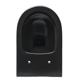 Závěsné WC SAT Infinitio v černém matu s bezokrajovým splachováním Rim-Ex a sedátkem SoftClose