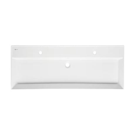 Bílé keramické umyvadlo SAT Infinitio 121,4x46,9 cm s přepadem