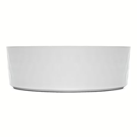 Lesklé bílé keramické umyvadlo na desku SAT Infinitio 36 x 36 cm bez přepadu