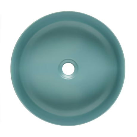 Matné hnědé keramické umyvadlo na desku SAT Infinitio 39x39 cm bez přepadu
