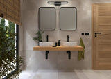 Matné umyvadlo na desku SAT Infinitio 39x39 cm v bílém mramorovém designu bez přepadu