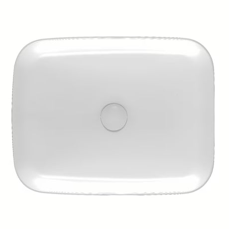 Matné bílé tenkostěnné umyvadlo na desku SAT Infinitio 50x39 cm bez přepadu
