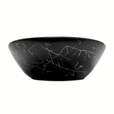 Umyvadlo na desku SAT Infinitio bez přepadu v černém matném mramorovém dekoru 61,5x36 cm