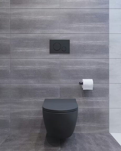 Závěsný podomítkový WC set SAT Infinitio s modulem, tlačítkem a WC mísou se sedátkem SoftClose