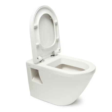 Závěsný WC set VitrA Integra se skrytou nádržkou SAT pro moderní koupelnu a snadnou údržbu.