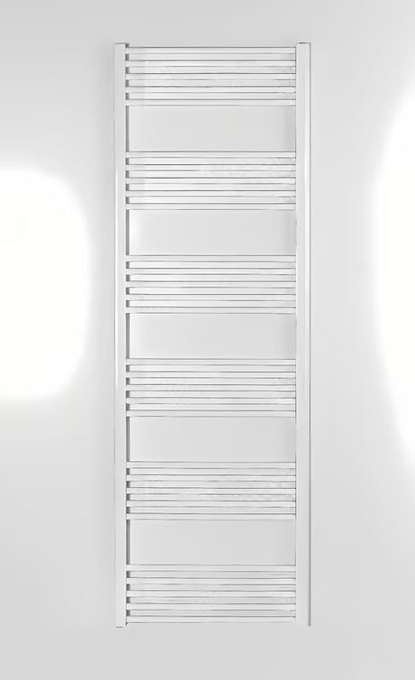 Bílý kombinovaný radiátor SAT KD 180x60 cm s krajovým připojením na rozteč.