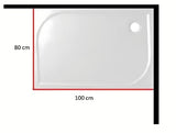 Bílý akrylátový panel k vaničce SAT Limnew v levém provedení