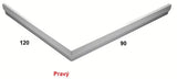 Bílý akrylátový panel k vaničce SAT Limnew pro zakrytí vaničky s výškou 10 cm