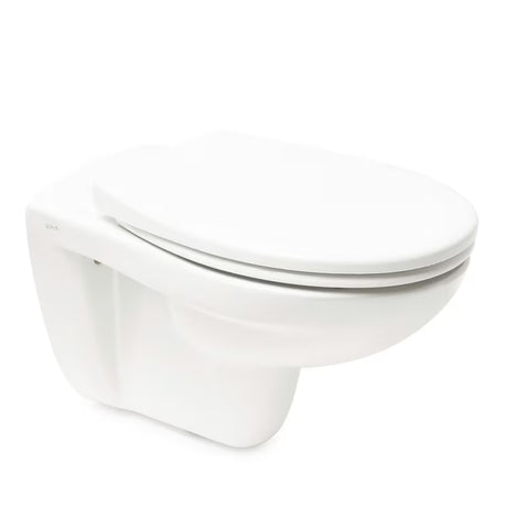 Závěsný WC set VitrA Normus s modulem pro předstěnovou montáž, nádržkou SAT a sedátkem SoftClose.