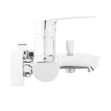 Chromová nástěnná páková vanová baterie SAT Project s roztečí 150 mm