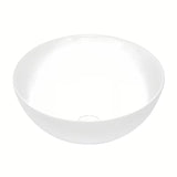 Kulaté bílé keramické umyvadlo na desku SAT Project o šířce 28 cm