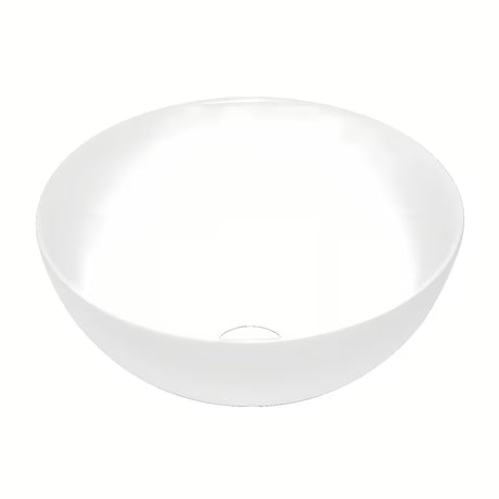 Kulaté bílé keramické umyvadlo na desku SAT Project o šířce 28 cm