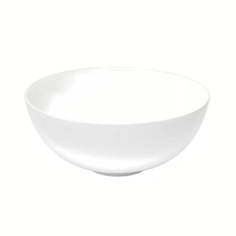 Kulaté bílé keramické umyvadlo na desku SAT Project o šířce 28 cm