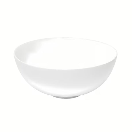 Kulaté bílé keramické umyvadlo na desku SAT Project o šířce 28 cm