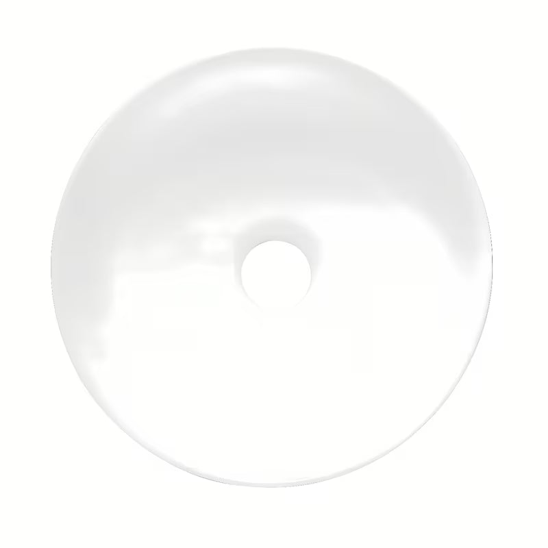 Kulaté bílé keramické umyvadlo na desku SAT Project o šířce 28 cm