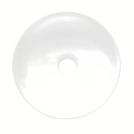 Kulaté bílé keramické umyvadlo na desku SAT Project o šířce 28 cm