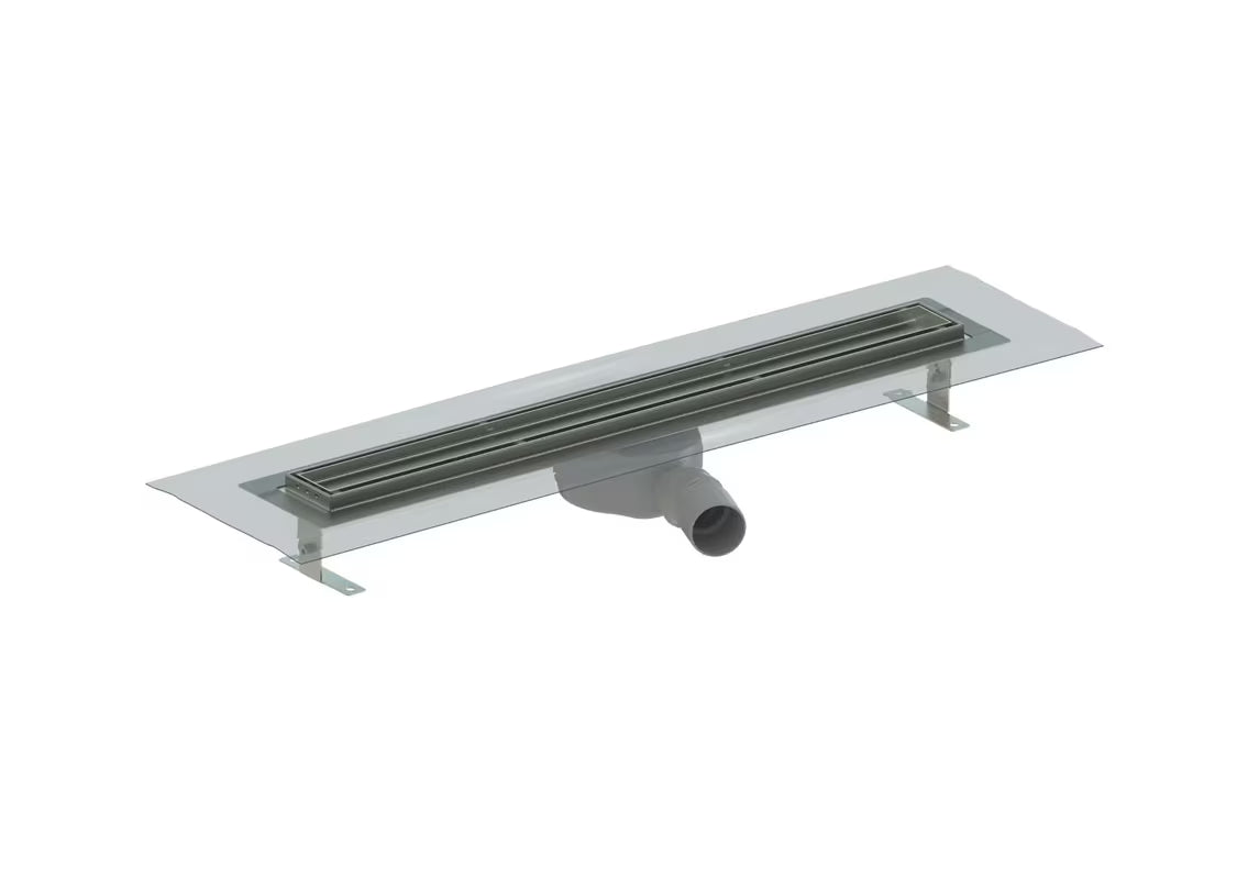 Nerezový sprchový žlab SAT Project 65 cm s oboustranným roštem pro plné provedení i vložení dlažby