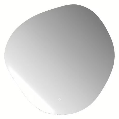 Asymetrické koupelnové zrcadlo SAT Purity 80x80 cm s LED osvětlením a dotykovým senzorem