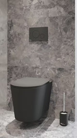 Dvoudotykové ovládací tlačítko SAT pro mechanické splachování v matně černém provedení