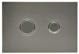 Przycisk spłukujący SAT w wykończeniu gun metal mat ze stali nierdzewnej z powłoką PVD i wykończeniem Anti-fingerprint.