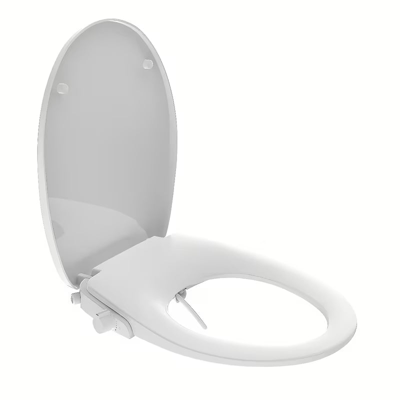 Bílé WC sedátko SAT Easy s integrovaným bidetem, ovládáním kolečkem a SoftClose dovíráním.